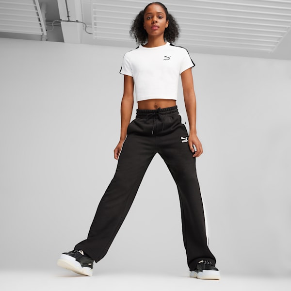 ICONIC T7 Women's Crop T-shirt, PUMA White, extralarge-IND
