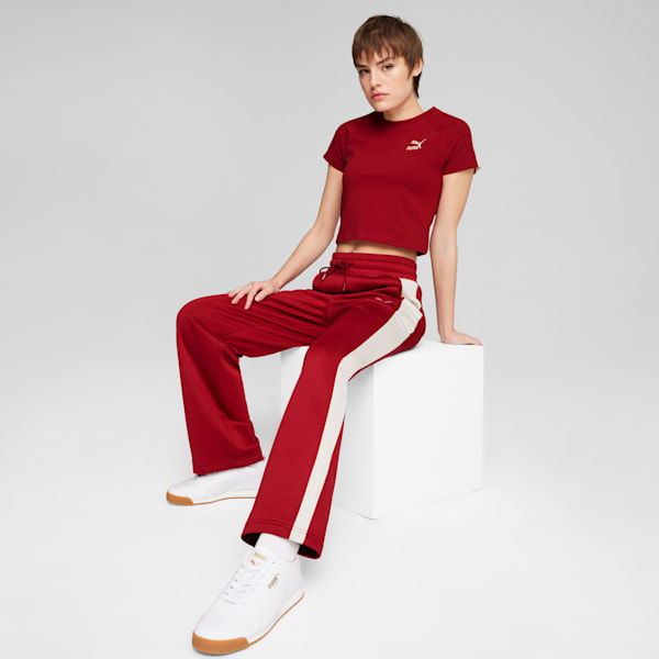 Playera corta para mujer ICONIC T7, Intense Red, extralarge