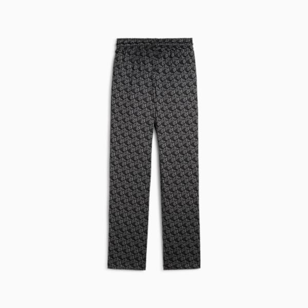 Pantalones de chándal rectos para mujer T7, PUMA Black-AOP, extralarge