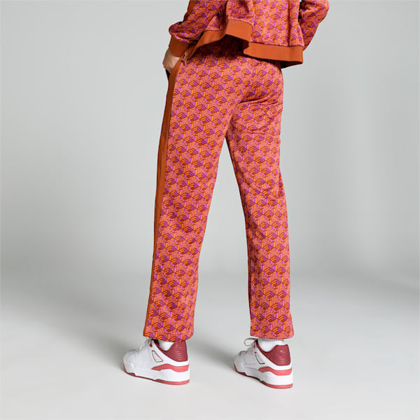 T7 Women's Straight Track Pants, Teak-AOP, extralarge-IND