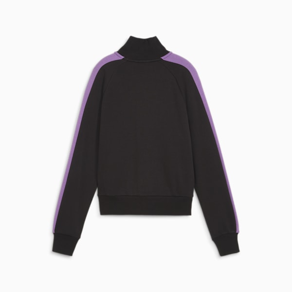 ICONIC T7 Women's Track Jacket, PUMA Black-Ultraviolet, extralarge-IND