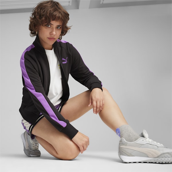 ICONIC T7 Women's Track Jacket, PUMA Black-Ultraviolet, extralarge-IND