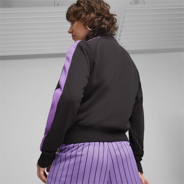 ICONIC T7 Women's Track Jacket, PUMA Black-Ultraviolet, extralarge-AUS