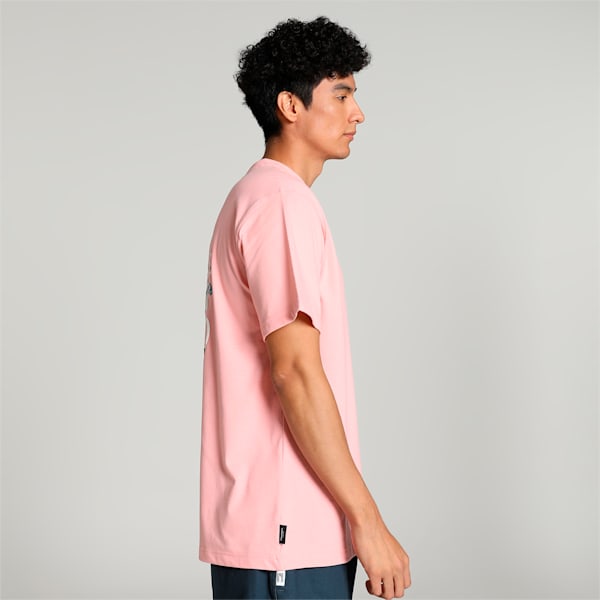 DOWNTOWN Graphic Men's Relaxed Fit T-shirt, Peach Smoothie, extralarge-IND