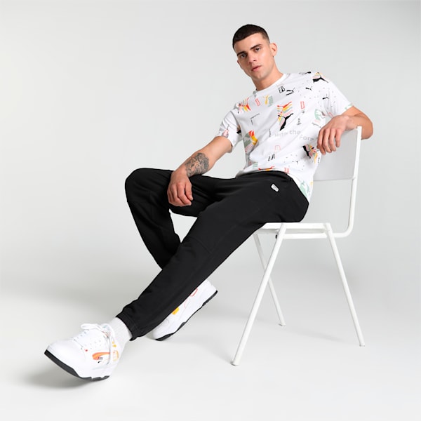 DOWNTOWN Men's Relaxed Fit Sweatpants, PUMA Black, extralarge-IND