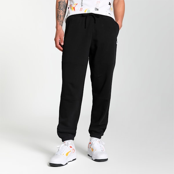 DOWNTOWN Men's Relaxed Fit Sweatpants, PUMA Black, extralarge-IND