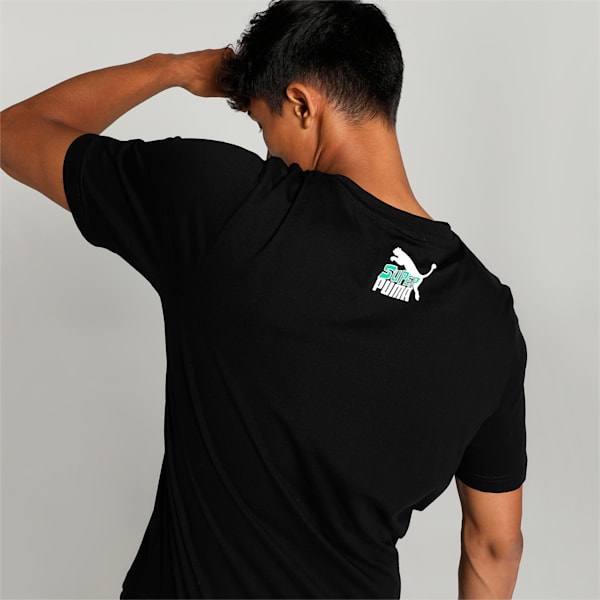 Classics Super PUMA Graphic Men's T-shirt, PUMA Black, extralarge-IND