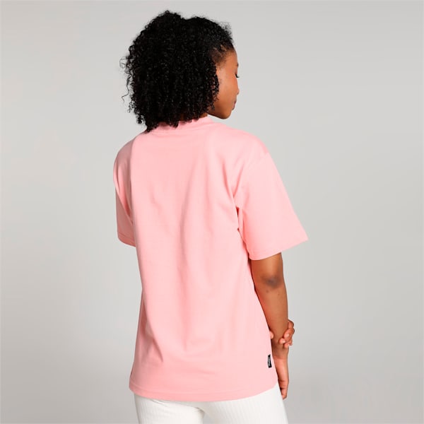 DOWNTOWN Women's Relaxed Fit Graphic T-shirt, Peach Smoothie, extralarge-IND