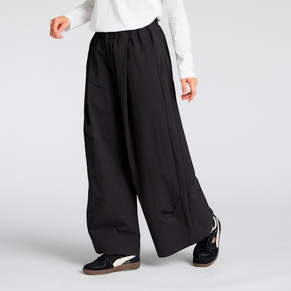 ウィメンズ T7 ウーブンパンツ, PUMA Black, extralarge-JPN