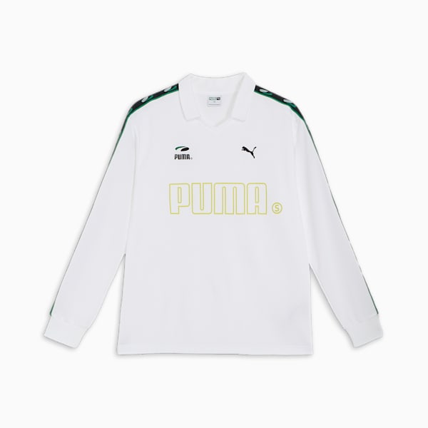 メンズ スケートボード プーマ 長袖 Tシャツ, PUMA White, extralarge-JPN
