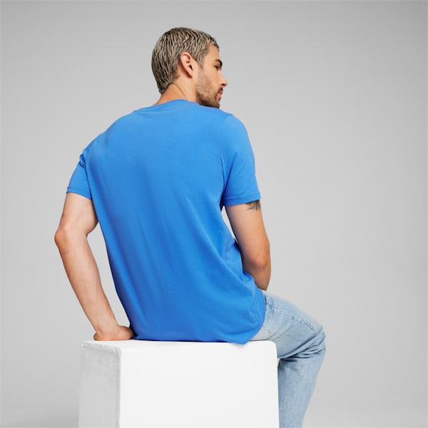 F1 Motorsport Men's Logo Graphic T-shirt, Bluemazing, extralarge-IND