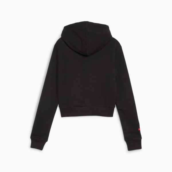 F1 Motorsport Women's Crop Hoodie, PUMA Black, extralarge-IND