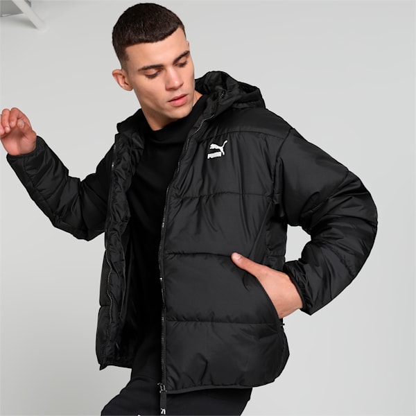 Classics Men's Padded Jacket, PUMA Black, extralarge-IND