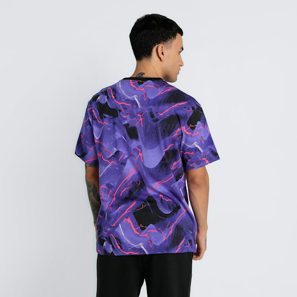 F1® Neon Energy All-Over Print Men's Relaxed Fit Motorsport Tee, PUMA Black-AOP, extralarge-IND