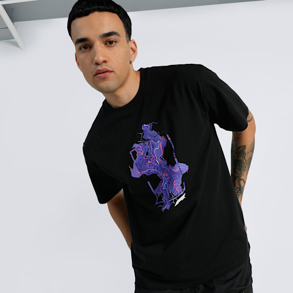 F1® Neon Energy Men's Relaxed Fit Motorsport Tee, PUMA Black, extralarge-IND