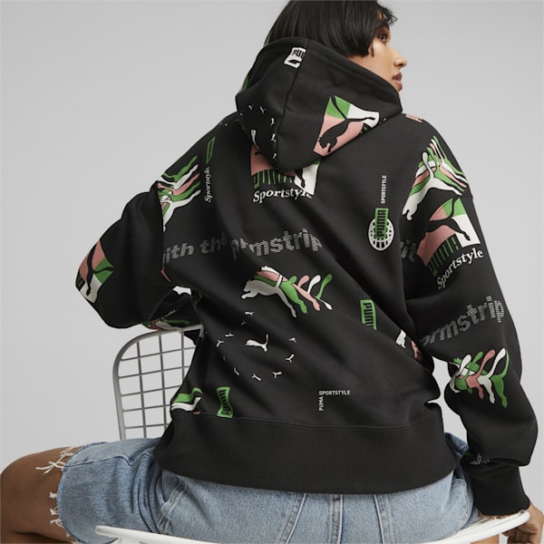 CLASSICS Brand Love Women's Hoodie, PUMA Black, extralarge-IND