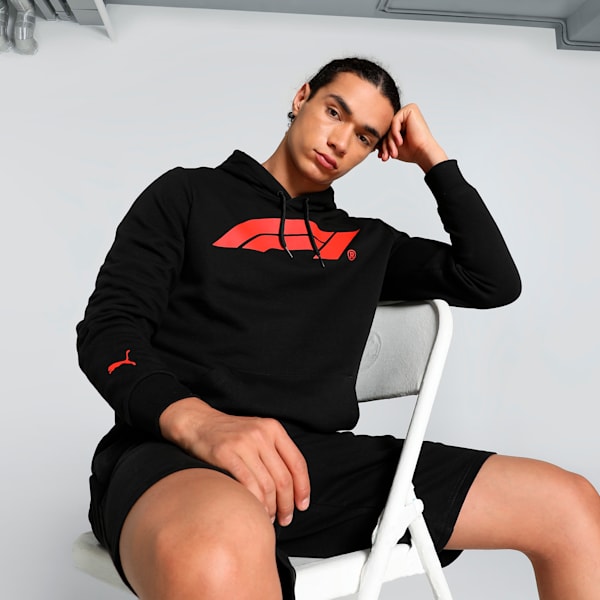 F1 Men's Motorsport Logo Hoodie, PUMA Black, extralarge-IND
