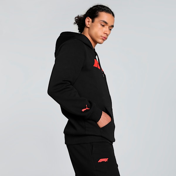 F1 Men's Motorsport Logo Hoodie, PUMA Black, extralarge-IND