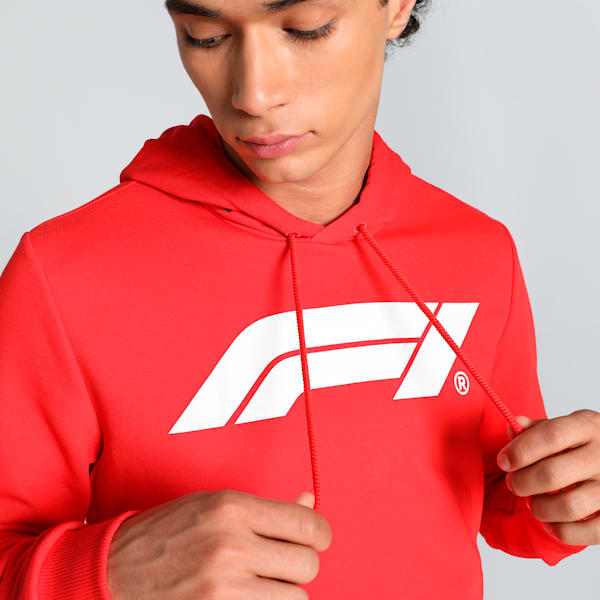 F1 Men's Motorsport Logo Hoodie, Pop Red, extralarge-IND
