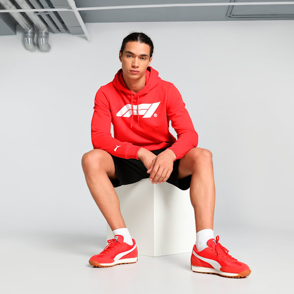 F1 Men's Motorsport Logo Hoodie, Pop Red, extralarge-IND