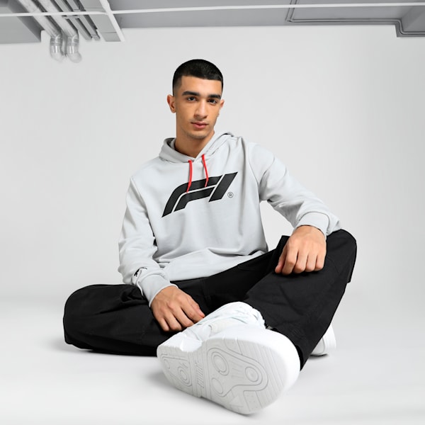 F1 Men's Motorsport Logo Hoodie, Ash Gray, extralarge-IND
