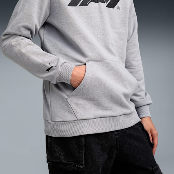 F1 Men's Motorsport Logo Hoodie, Gray Echo, extralarge-IND
