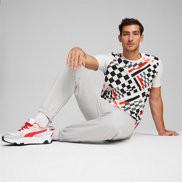 F1 Men's Motorsport All-Over Print Tee, PUMA White, extralarge-IND