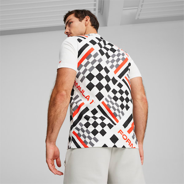 F1 Men's Motorsport All-Over Print Tee, PUMA White, extralarge-IND