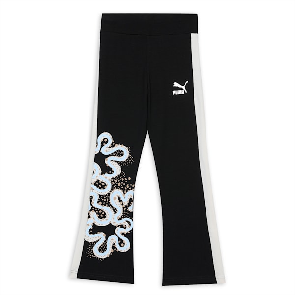 T7 Flower Girl's Leggings, PUMA Black, extralarge-IND