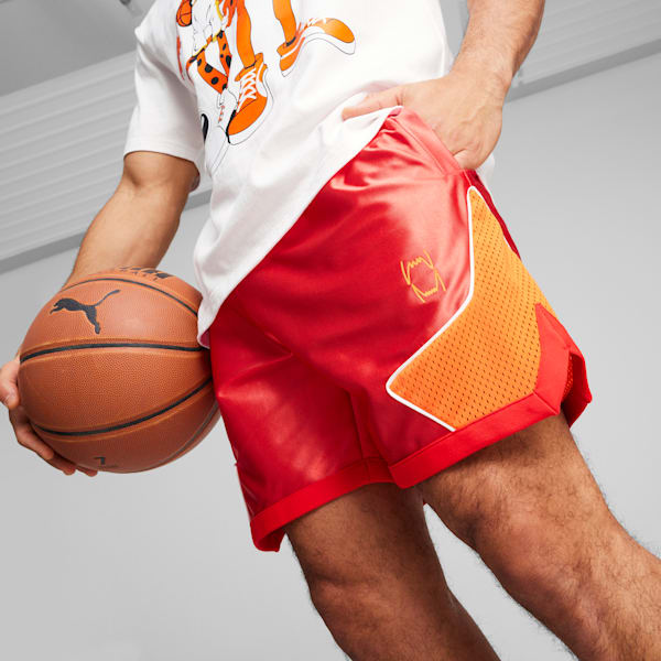 Orange basketball shorts hot sale