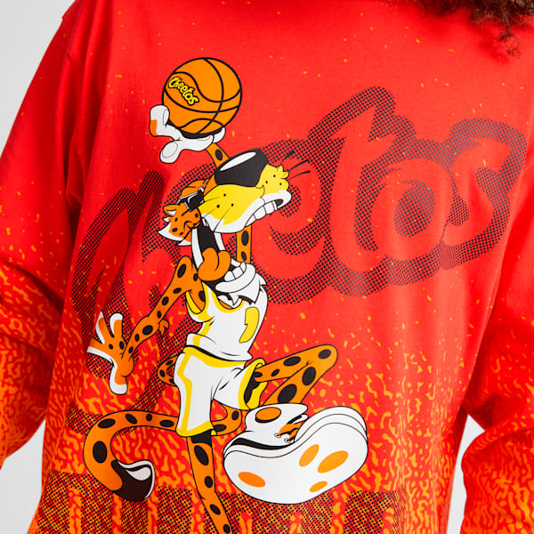 PUMA HOOPS x CHEETOS® Long Sleeve Tee, For All Time Red-Rickie Orange, extralarge