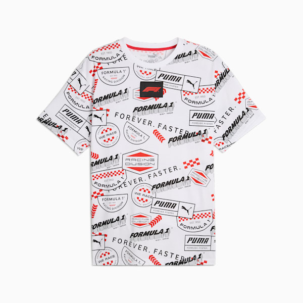F1® Men's Relaxed Fit Statement Tee, PUMA White, extralarge-IND