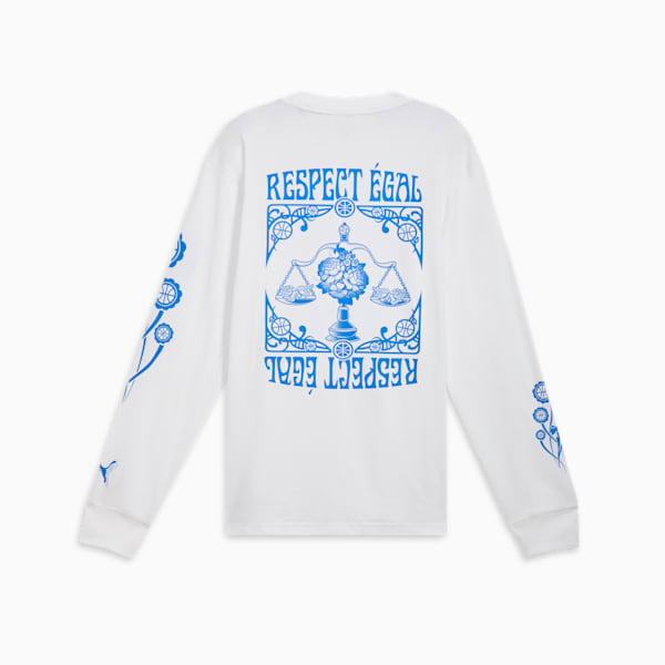 STEWIE x CITY OF LOVE Women's Basketball Long Sleeve Tee, PUMA White, extralarge