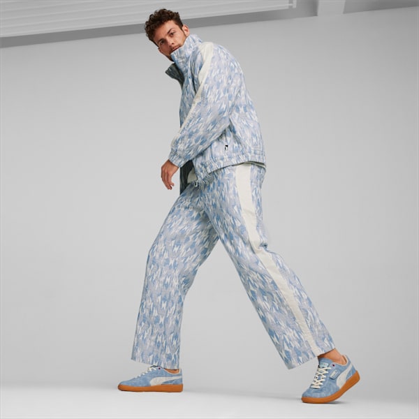 T7 Men's Graphic Basketball Track Jacket, Zen Blue, extralarge-IND
