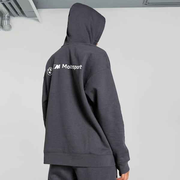 BMW M Motorsport Women's Relaxed Fit Hoodie, Galactic Gray, extralarge-IND