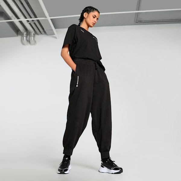 BMW M Motorsport Women's Relaxed Fit Pants, PUMA Black, extralarge-IND