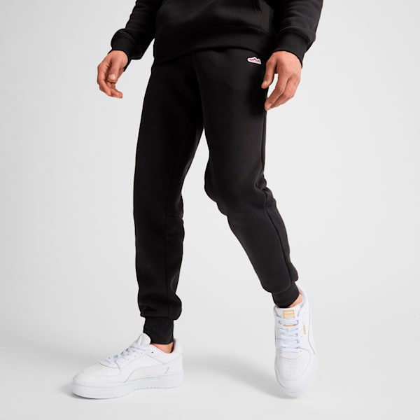 Suede Logo Men's Jogger Pants, Puma Black, extralarge