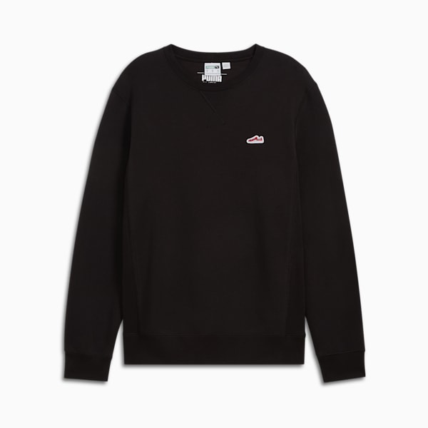 Sudadera para hombre Suede Logo, Puma Black, extralarge