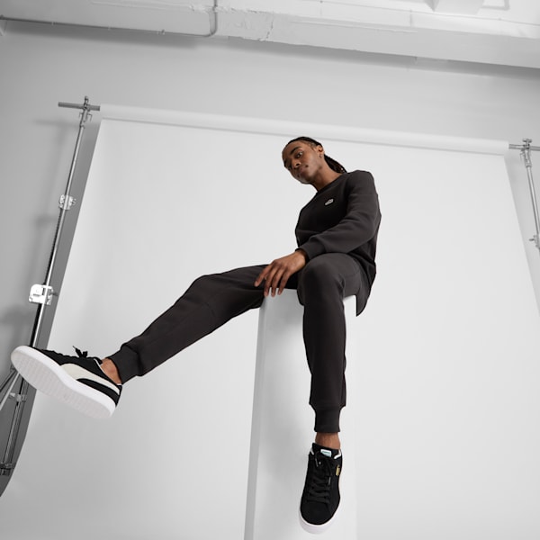 Suede Logo Men's Crew Neck Sweatshirt, Puma Black, extralarge