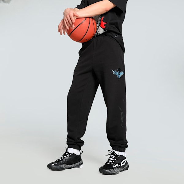 Melo Alwayz On Men's Basketball Sweatpants, PUMA Black, extralarge-IND