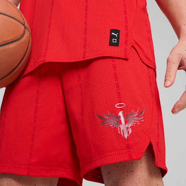 Melo Alwayz On Men's Basketball Shorts, For All Time Red, extralarge-GBR