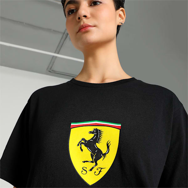 Scuderia Ferrari Women's Graphic Relaxed Fit T-shirt, PUMA Black, extralarge-AUS