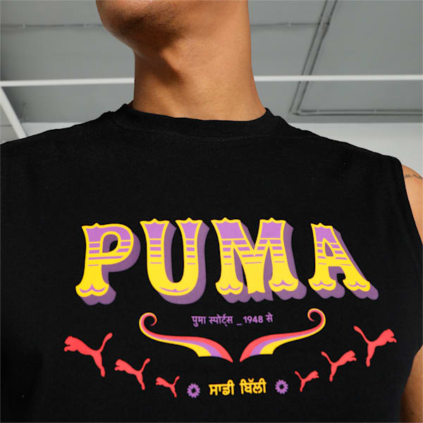 PUMA x HARRDY SANDHU Men's Relaxed Fit Tank, PUMA Black, extralarge-IND
