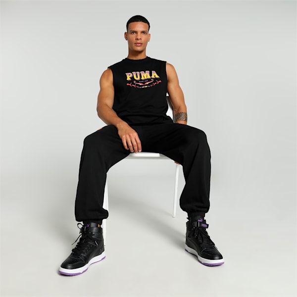 PUMA x HARRDY SANDHU Men's Relaxed Fit Tank, PUMA Black, extralarge-IND