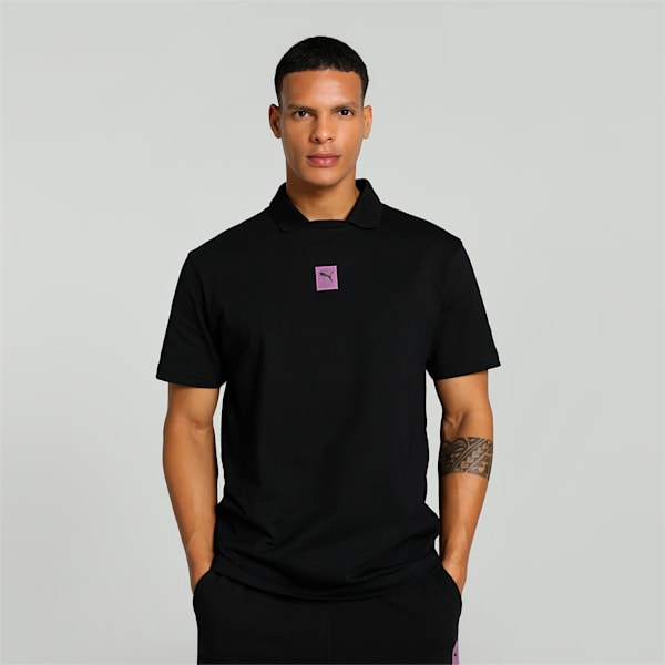 PUMA x HARRDY SANDHU Men's Relaxed Fit Polo, PUMA Black, extralarge-IND