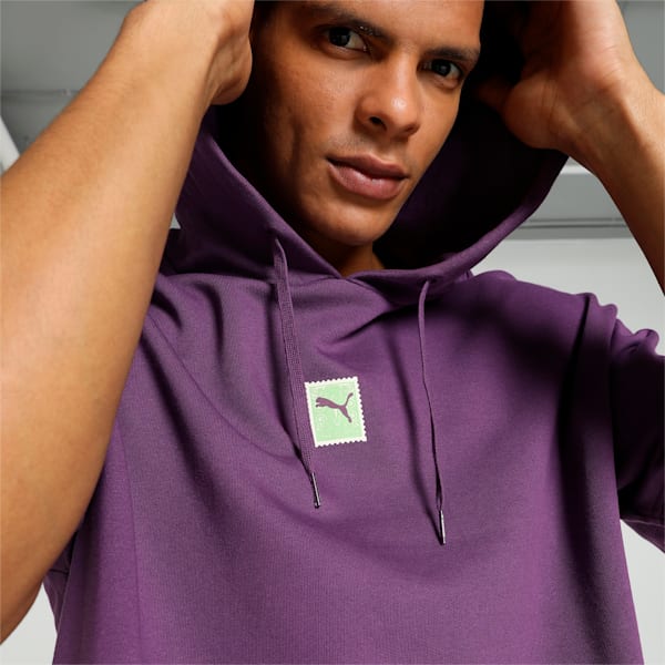 PUMA x HARRDY SANDHU Men's Relaxed Fit Hoodie, Crushed Berry, extralarge-IND