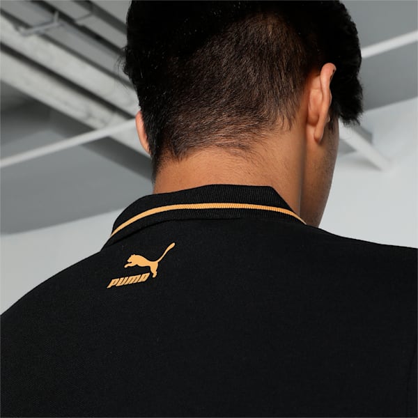 Men's Classics Graphic Polo, PUMA Black, extralarge-IND