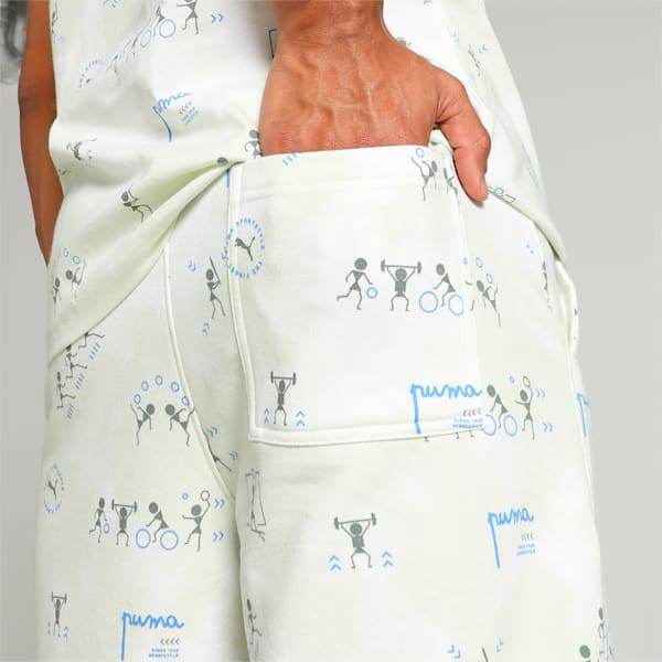 Classics Men's Printed Shorts, PUMA White, extralarge-IND