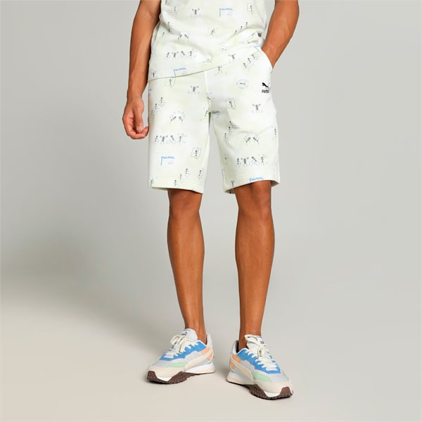 Classics Men's Printed Shorts, PUMA White, extralarge-IND