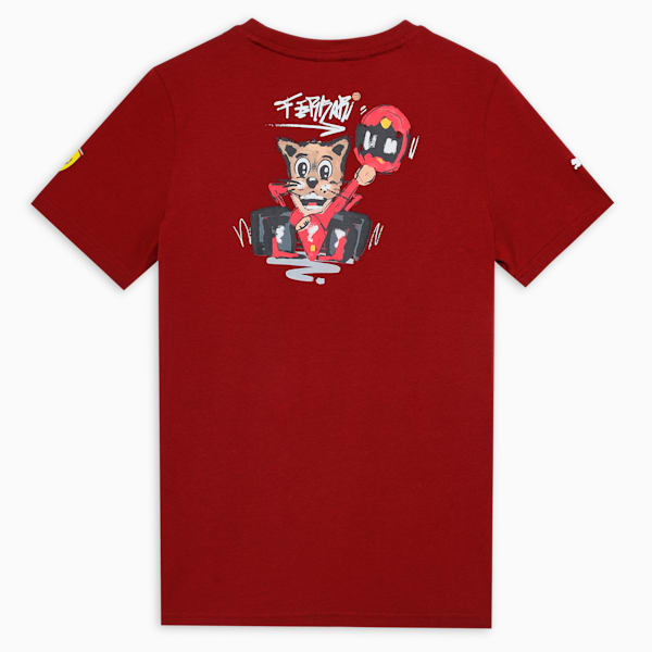 Scuderia Ferrari Dylan Youth Motorsport Tee, Intense Red, extralarge-IND